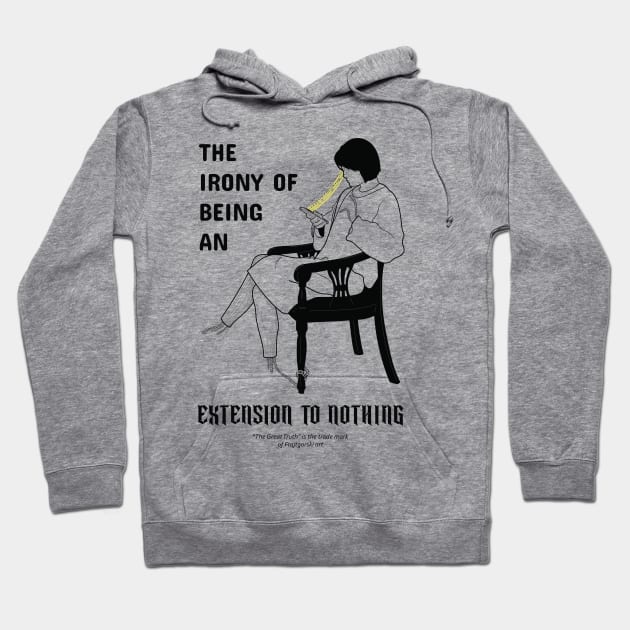 Extension to nothing Hoodie by Frajtgorski